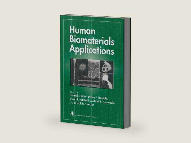 Human Biomaterials Applications by Donald L. Wise | barcode:9780896033375 | source:'9780896033375-right-three-quarter.jpg