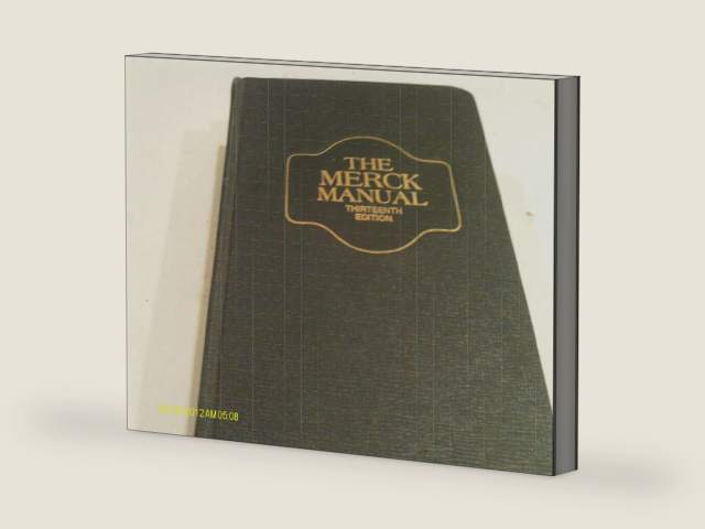 The Merck Manual Of Diagnosis And Therapy: Thirteenth - 13th - Edition by Robert M.D. (editor) Berkow | barcode:9780911910025 | source:'9780911910025-right-three-quarter.jpg