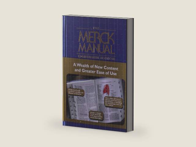The Merck Manual of Diagnosis and Therapy by Mark H. Beer | barcode:9780911910186 | source:'9780911910186-right-three-quarter.jpg