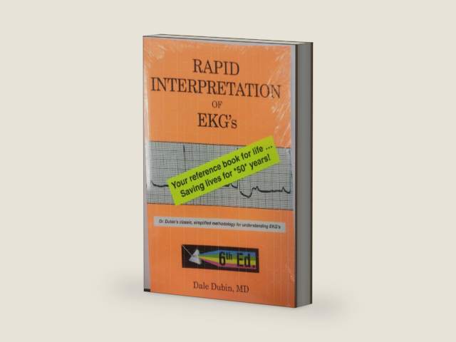 Rapid Interpretation of EKG's, Sixth Edition by Dale Dubin | barcode:9780912912066 | source:'9780912912066-right-three-quarter.jpg