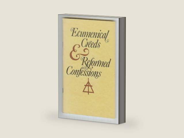 Ecumenical Creeds and Reformed Confessions by unknown author | barcode:9780933140028 | source:'9780933140028-right-three-quarter.jpg