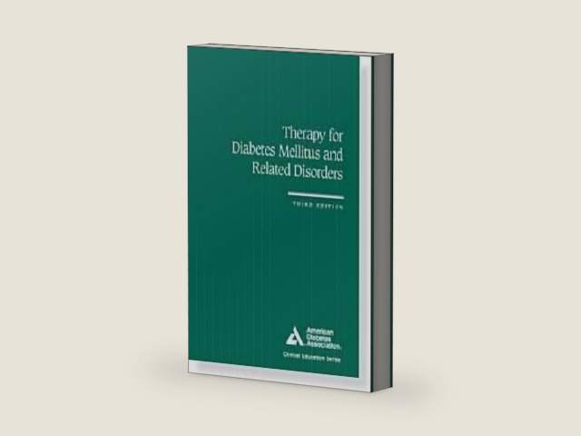Therapy for Diabetes Mellitus and Related Disorders (Clinical Education Series) by American Diabetes Association | barcode:9780945448389 | source:'9780945448389-right-three-quarter.jpg