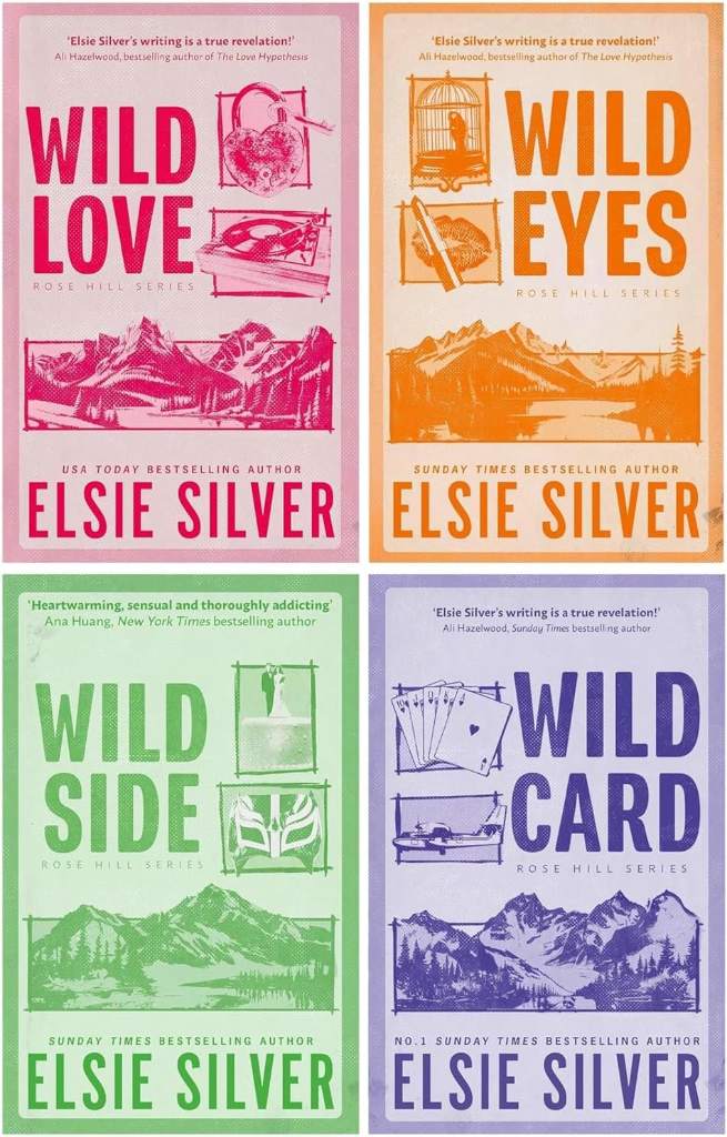 Rose Hill Series 4 Books Collection Set By Elsie Silver(Wild Love, Wild Eyes, Wild Side & Wild Card) by Elsie Silver | barcode:9780968074886 | source:'9780968074886.jpg