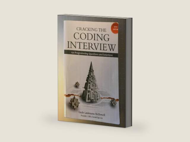 Cracking the Coding Interview: 150 Programming Questions and Solutions by Gayle Laakmann Mcdowell | barcode:9780984782802 | source:'9780984782802-right-three-quarter.jpg