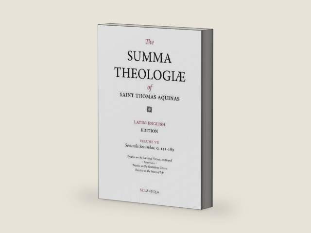 The Summa Theologiae of Saint Thomas Aquinas: Latin-English Edition, Secunda Secundae, Q. 141-189 (NovAntiqua Summa Theologiae of Saint Thomas Aquinas) by St. Thomas Aquinas | barcode:9780985622664 | source:'9780985622664-right-three-quarter.jpg