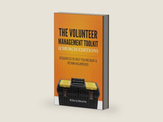 The Volunteer Management Toolkit (Church Edition): Resources to Help You Recruit & Retain Volunteers by Deborah Ike | barcode:9780989062503 | source:'9780989062503-right-three-quarter.jpg