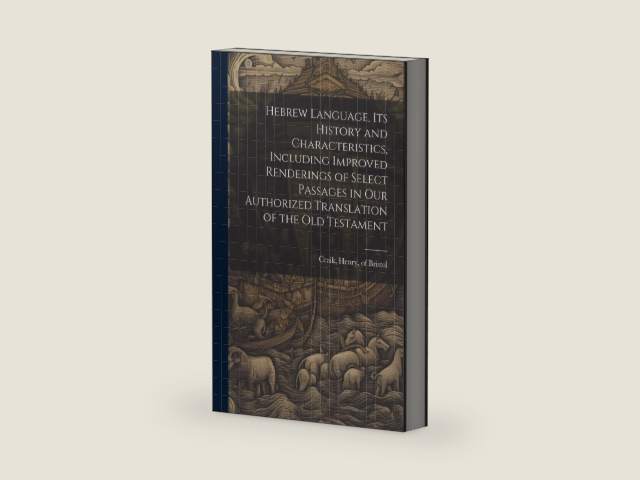 Hebrew Language, its History and Characteristics, Including Improved Renderings of Select Passages in our Authorized Translation of the Old Testament by Henry Of Bristol Craik | barcode:9781019527931 | source:'9781019527931-right-three-quarter.jpg