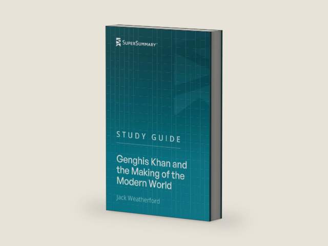 Study Guide: Genghis Khan and the Making of the Modern World by Jack Weatherford (SuperSummary) by SuperSummary | barcode:9781076938824 | source:'9781076938824-right-three-quarter.jpg