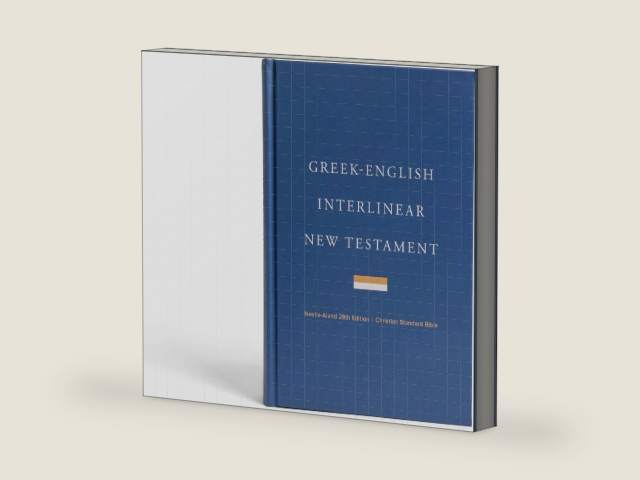 Greek-English Interlinear CSB New Testament, Hardcover, Black Letter, NA28 Greek Text, English Gloss, Parsing Tools, Study Bookmark, Full CSB Text, Translation Notes, Easy-to-Read Type by CSB Bibles by Holman | barcode:9781087758206 | source:'9781087758206-right-three-quarter.jpg