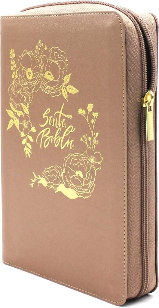 Biblia para Mujeres Reina Valera 1960 Letra Gigante de 14 Puntos Tamano Manual con Cierre y Indice Semil Piel Color Rosa Perla con Dorado Edicion Limitada (Spanish Edition) by Reina Valera 1960 | barcode:9781087771502 | source:'9781087771502.jpg