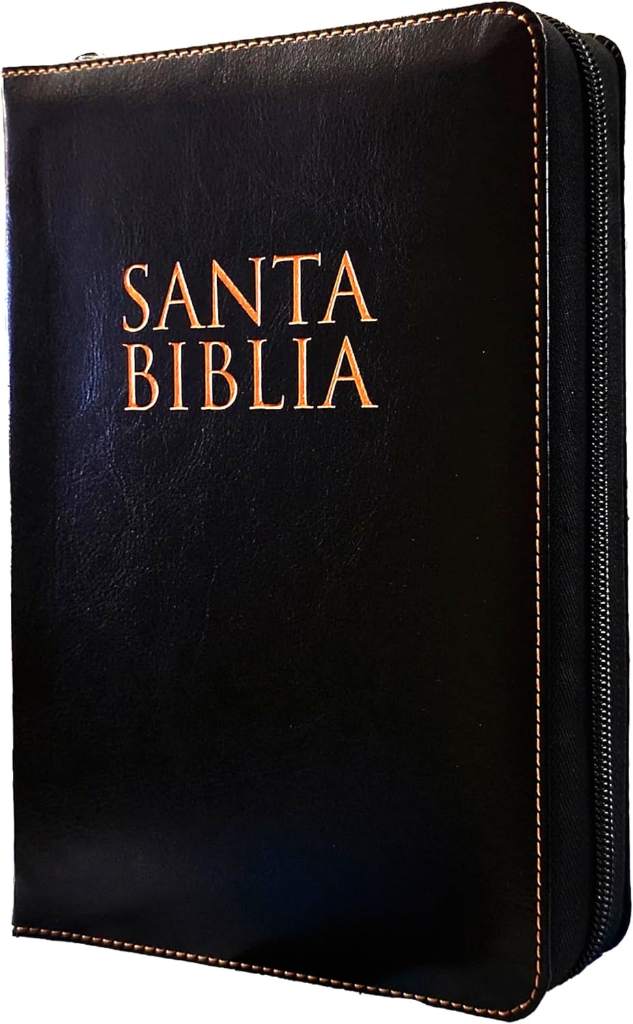 Biblia Reina Valera 1960 Letra Grande de 14 puntos en tamano manual con cierre, Indice, forro en senti cuero color Negro Edicion Especial de Lujo Coleccion Celestial (Spanish Edition) by Reina Valera 1960 | barcode:9781087778563 | source:'9781087778563.jpg
