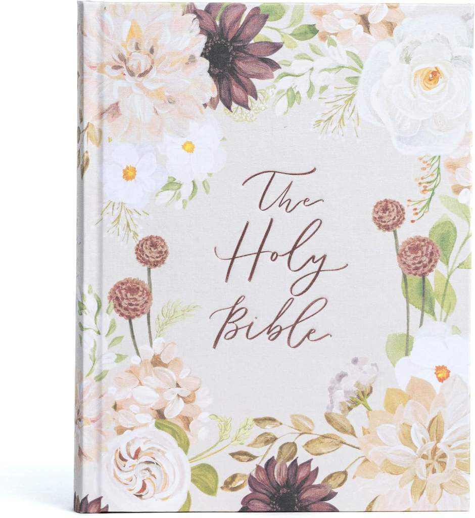 KJV Notetaking Bible, Large Print Hosanna Revival Edition, Blush Cloth Over Board, KJV Holy Bible, Red Letter, Single-Column, Journaling Space, Reading Plan, Easy-to-Read Bible Slab Type by Holman Bible Publishers | barcode:9781087785820 | source:'9781087785820.jpg