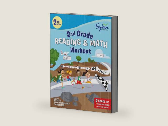 2nd Grade Reading & Math Workout: Activities, Exercises, and Tips to Help Catch Up, Keep Up, and Get Ahead (Sylvan Beginner Workbook) by Sylvan Learning | barcode:9781101881897 | source:'9781101881897-right-three-quarter.jpg