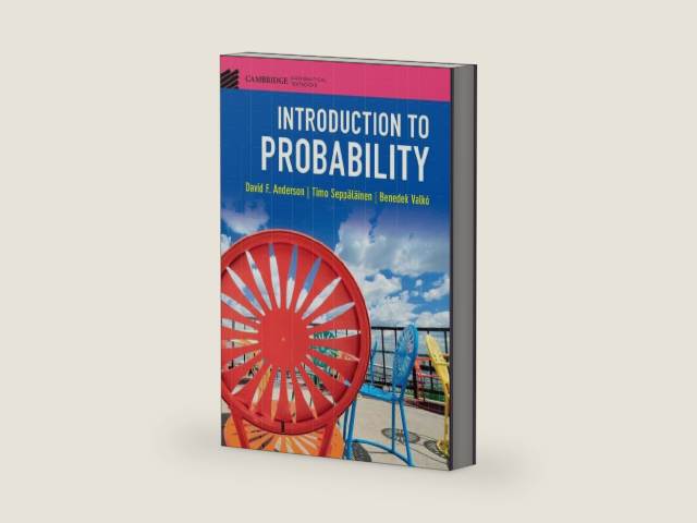 Introduction to Probability (Cambridge Mathematical Textbooks) by David F. Anderson | barcode:9781108415859 | source:'9781108415859-right-three-quarter.jpg