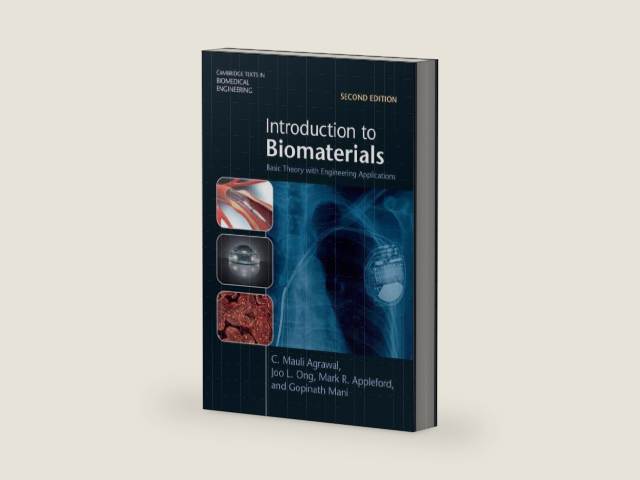 Introduction to Biomaterials: Basic Theory with Engineering Applications (Cambridge Texts in Biomedical Engineering) by C. Mauli Agrawal | barcode:9781108841399 | source:'9781108841399-right-three-quarter.jpg