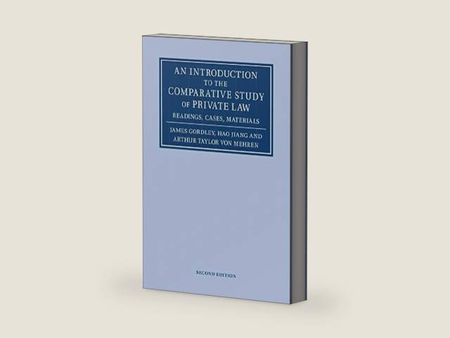 An Introduction to the Comparative Study of Private Law: Readings, Cases, Materials by James Gordley | barcode:9781108872355 | source:'9781108872355-right-three-quarter.jpg