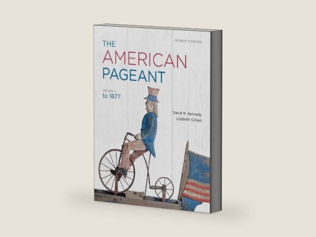 The American Pageant: A History of the American People: to 1877 (1) by David M. Kennedy | barcode:9781111831424 | source:'9781111831424-right-three-quarter.jpg