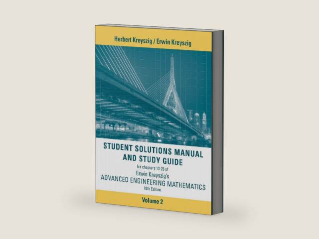 Advanced Engineering Mathematics, 10e Student Solutions Manual and Study Guide, Volume 2: Chapters 13 - 25 by Herbert Kreyszig | barcode:9781118266700 | source:'9781118266700-right-three-quarter.jpg
