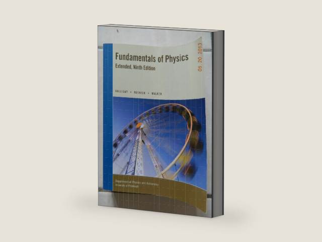 Fundamentals of Physics Extended Ninth Edition by David Halliday | barcode:9781118468449 | source:'9781118468449-right-three-quarter.jpg