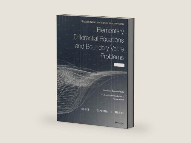 Elementary Differential Equations and Boundary Value Problems, Student Solutions Manual by William E. Boyce | barcode:9781119169758 | source:'9781119169758-right-three-quarter.jpg