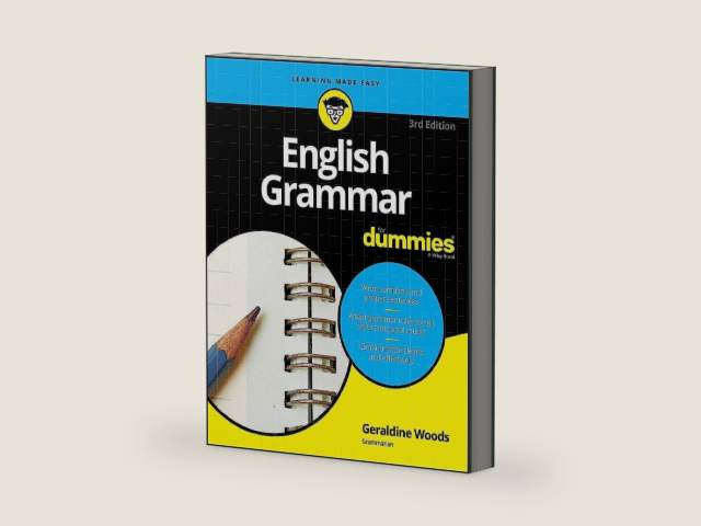 English Grammar For Dummies by Geraldine Woods | barcode:9781119376590 | source:'9781119376590-right-three-quarter.jpg