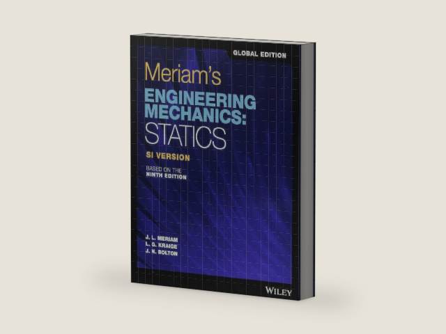 Meriam's Engineering Mechanics: Statics, Global Edition by James L. Meriam | barcode:9781119665045 | source:'9781119665045-right-three-quarter.jpg