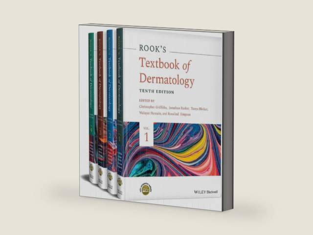 Rook's Textbook of Dermatology, 4 Volume Set by Christopher E. M. Griffiths | barcode:9781119709213 | source:'9781119709213-right-three-quarter.jpg