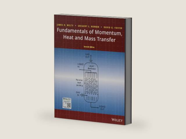 Fundamentals of Momentum, Heat, and Mass Transfer by James Welty | barcode:9781119723547 | source:'9781119723547-right-three-quarter.jpg