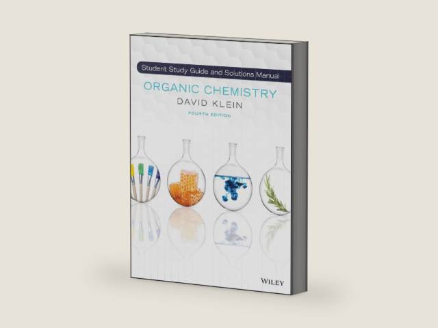 Organic Chemistry, Student Solution Manual and Study Guide, 4th Edition by David R. Klein | barcode:9781119760849 | source:'9781119760849-right-three-quarter.jpg