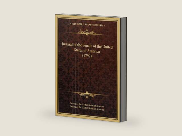 Journal of the Senate of the United States of America (1792) by Senate of the United States of America | barcode:9781166154820 | source:'9781166154820-right-three-quarter.jpg