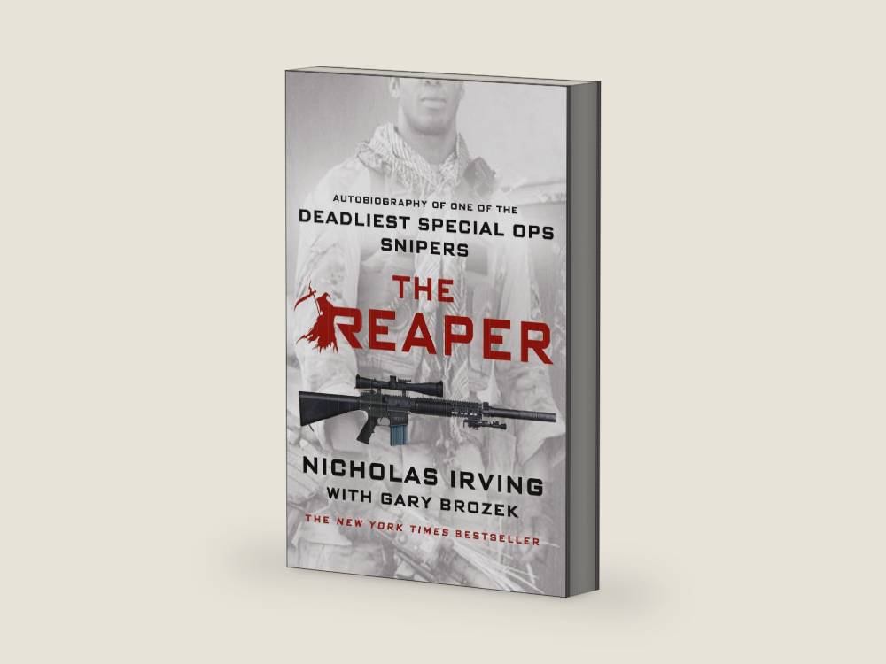 The Reaper: Autobiography of One of the Deadliest Special Ops Snipers by Nicholas Irving | barcode:9781250080608 | source:'9781250080608-right-three-quarter.jpg
