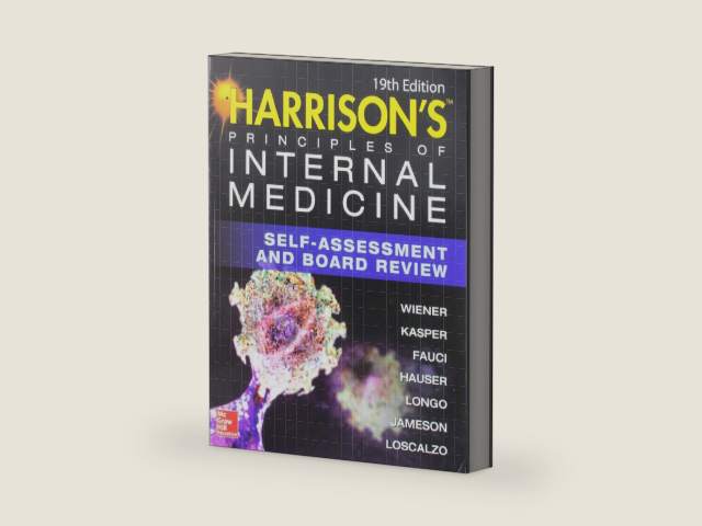 Harrisons Principles of Internal Medicine Self-Assessment and Board Review by WIENER | barcode:9781259921384 | source:'9781259921384-right-three-quarter.jpg