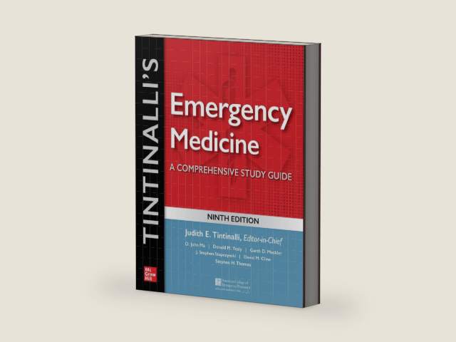 Tintinalli's Emergency Medicine: A Comprehensive Study Guide, 9th Edition by Judith E. Tintinalli | barcode:9781260019933 | source:'9781260019933-right-three-quarter.jpg
