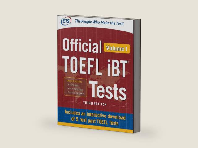 Official TOEFL iBT Tests Volume 1, Third Edition by Educational Testing Service | barcode:9781260142877 | source:'9781260142877-right-three-quarter.jpg