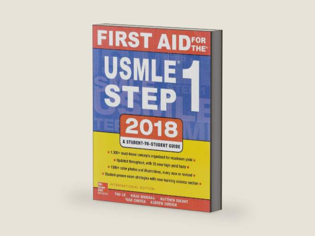 FIRST AID USMLE STEP1 2018 28E by LE BHUSHAN; LE BHUSHAN; LE BHUSHAN | barcode:9781260288155 | source:'9781260288155-right-three-quarter.jpg