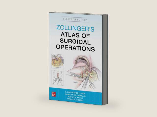 Zollinger's Atlas of Surgical Operations, Eleventh Edition by Robert M. Zollinger | barcode:9781260440850 | source:'9781260440850-right-three-quarter.jpg