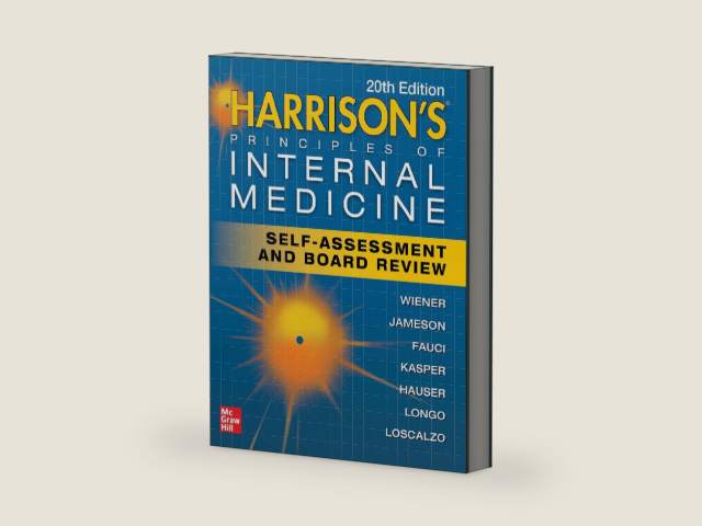 Harrison's Principles of Internal Medicine Self-Assessment and Board Review, 20th Edition by Charles Wiener | barcode:9781260463040 | source:'9781260463040-right-three-quarter.jpg
