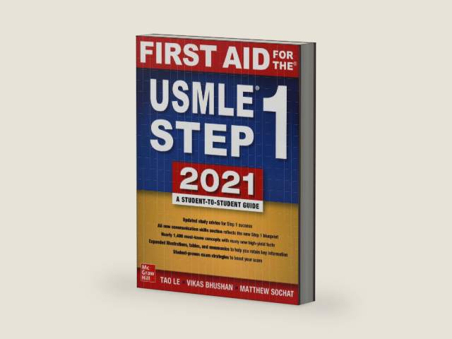 First Aid for the USMLE Step 1 2021, Thirty First Edition by Tao Le | barcode:9781260467529 | source:'9781260467529-right-three-quarter.jpg