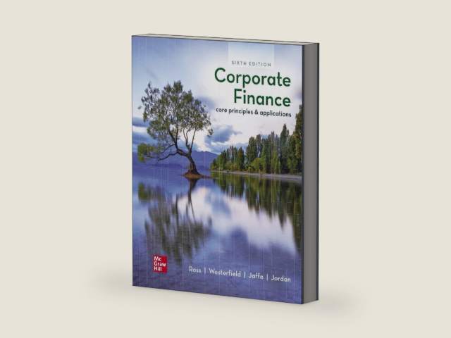 Ross, S: ISE Corporate Finance: Core Principles and Applicat by Stephen A. Ross | barcode:9781260571127 | source:'9781260571127-right-three-quarter.jpg