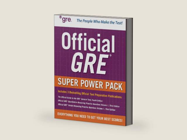 Official GRE Super Power Pack, Third Edition by Educational Testing Service | barcode:9781264984657 | source:'9781264984657-right-three-quarter.jpg