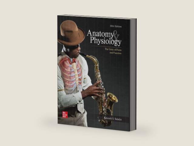 GEN COMBO: LOOSE LEAF ANATOMY & PHYSIOLOGY with CONNECT ACCESS CODE CARD, 10th edition by Kenneth Saladin | barcode:9781265064709 | source:'9781265064709-right-three-quarter.jpg