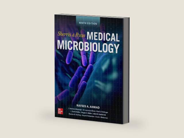 Sherris and Ryan's Medical Microbiology, Ninth Edition by Kenneth J. Ryan | barcode:9781265748647 | source:'9781265748647-right-three-quarter.jpg