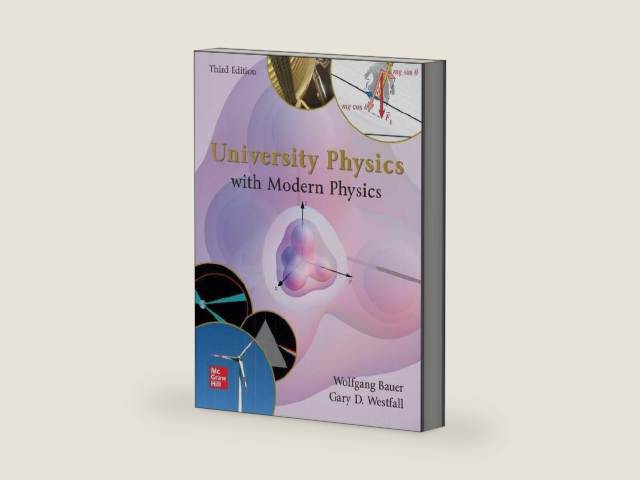 University Physics with Modern Physics by Wolfgang Bauer | barcode:9781266672620 | source:'9781266672620-right-three-quarter.jpg
