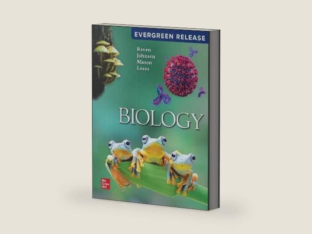 Biology (2025 release) by Raven Johnson | barcode:9781266685880 | source:'9781266685880-right-three-quarter.jpg