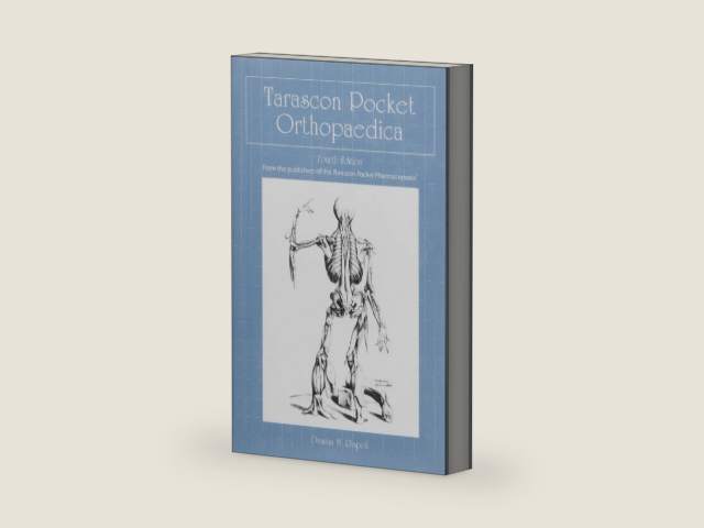 Tarascon Pocket Orthopaedica: . by Dr. Damian M. Rispoli | barcode:9781284050349 | source:'9781284050349-right-three-quarter.jpg
