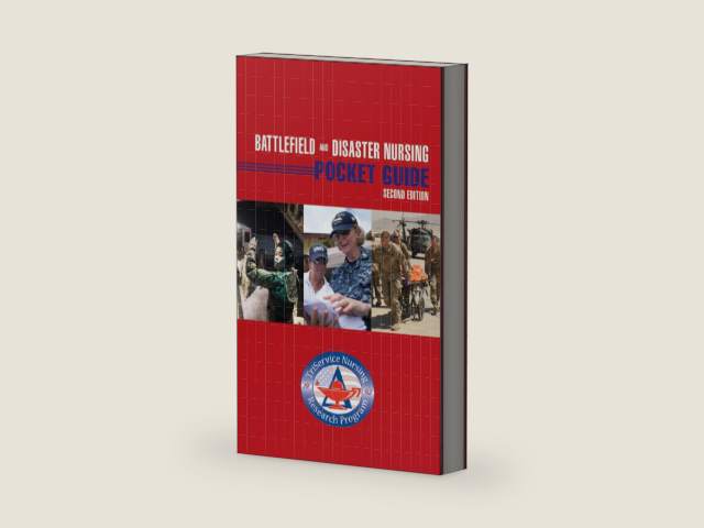 Battlefield and Disaster Nursing Pocket Guide by TriService Nursing Research Program | barcode:9781284149067 | source:'9781284149067-right-three-quarter.jpg