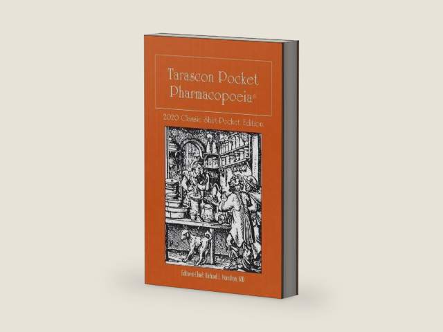Tarascon Pocket Pharmacopoeia 2020 Classic Shirt-Pocket Edition by MD FAAEM FACMT FACEP Editor in Chief Richard J. Hamilton | barcode:9781284196146 | source:'9781284196146-right-three-quarter.jpg