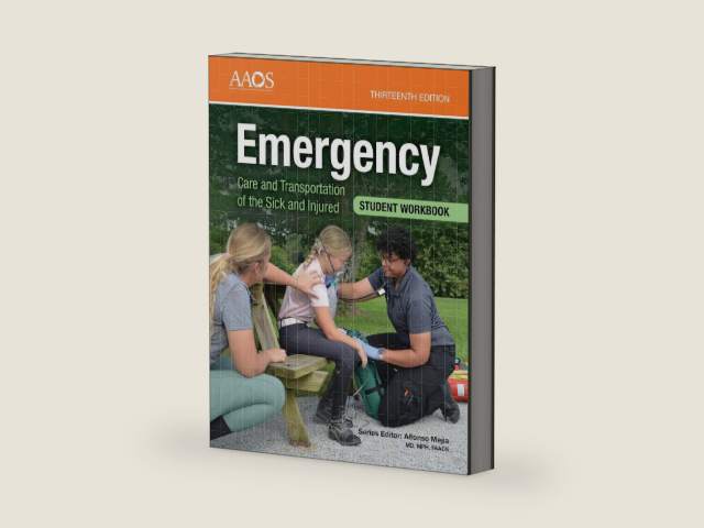 Emergency Care and Transportation of the Sick and Injured Student Workbook: . by American Academy of Orthopaedic Surgeons (AAOS) | barcode:9781284320169 | source:'9781284320169-right-three-quarter.jpg