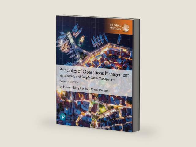 Pearson Education Limited Principles of Operations Management Sustainability and Supply Chain Management, Global Edition. by Barry Render | barcode:9781292459127 | source:'9781292459127-right-three-quarter.jpg