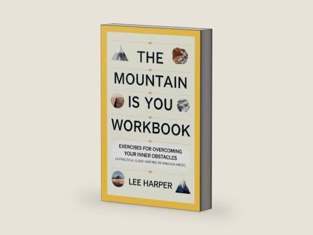 The Mountain is You Workbook: Exercises for Overcoming Your Inner Obstacles (A Practical Guide Inspired by Brianna Wiest) by Lee Harper | barcode:9781300295105 | source:'9781300295105-right-three-quarter.jpg